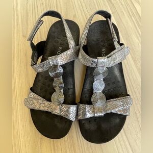 Vionic Women's Metallic Sandals with Spiral Accents